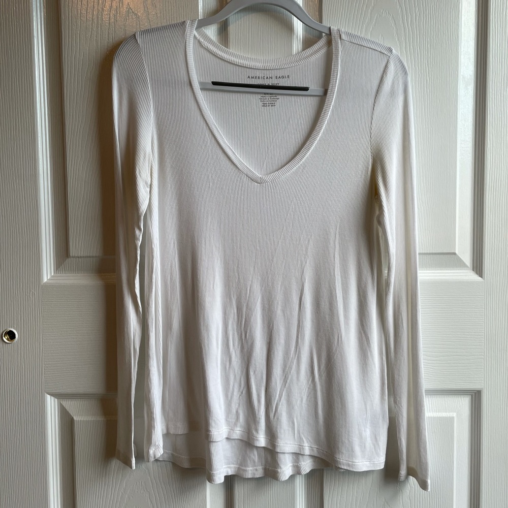 White Long Sleeve Top